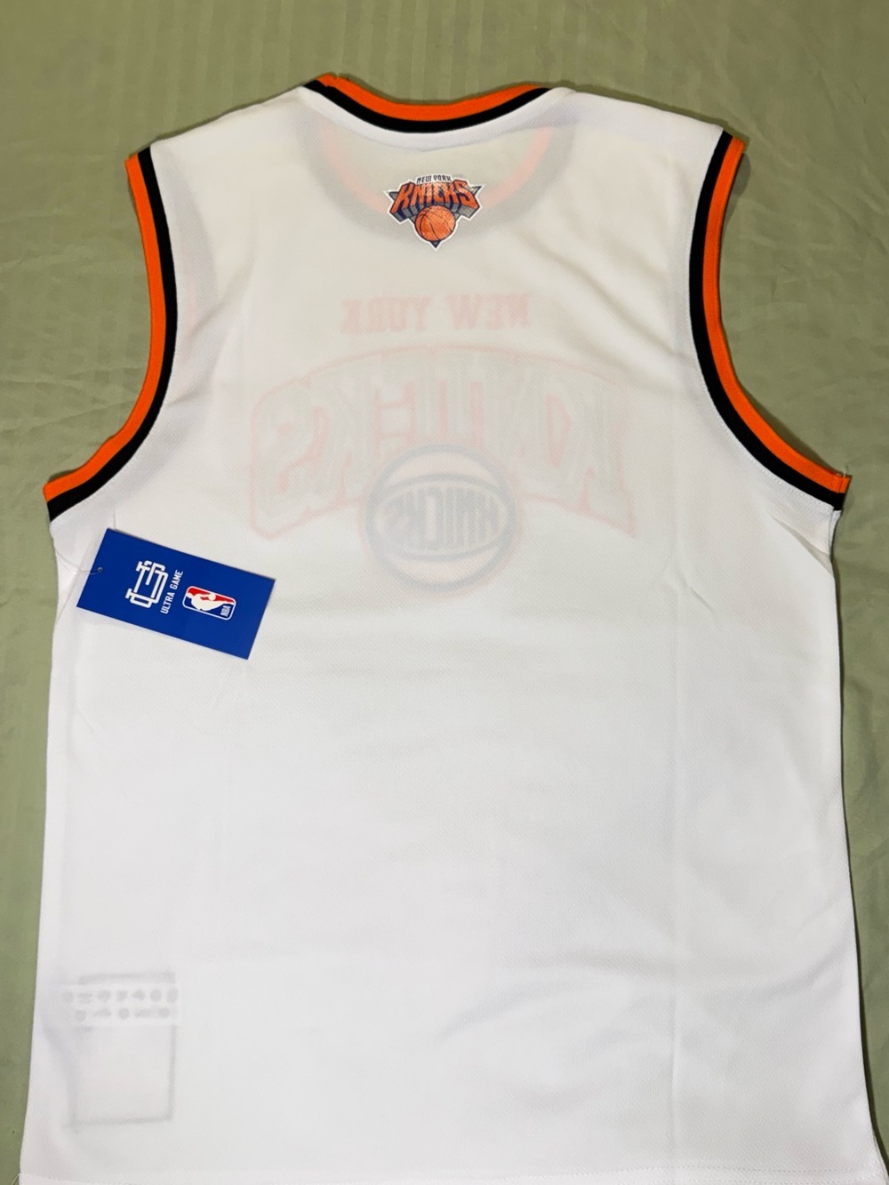 NBA New York Knicks Patch Logo Tag — White, Orange & Blue - Picture 5 of 5